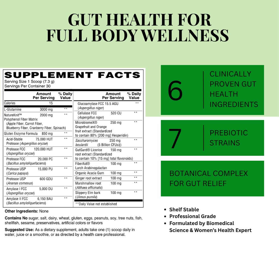 With Meraki Co. Gut Revival for Microbiome Balance and Gut Health Support Powder 7.73 Ounce