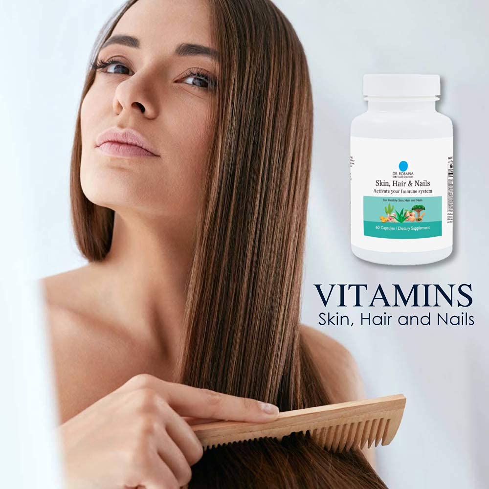 Dr. Robaina Skin Care Solution - Skin, Hair & Nails Capsules - Immune Support, 60 Capsules