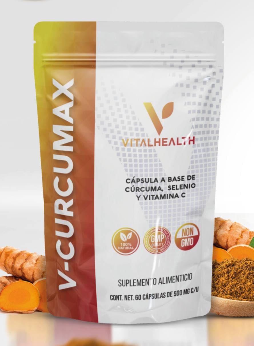 Generic V-Curcumax Turmeric Supplement with Selenium and Vitamin C Capsule, 1 Count