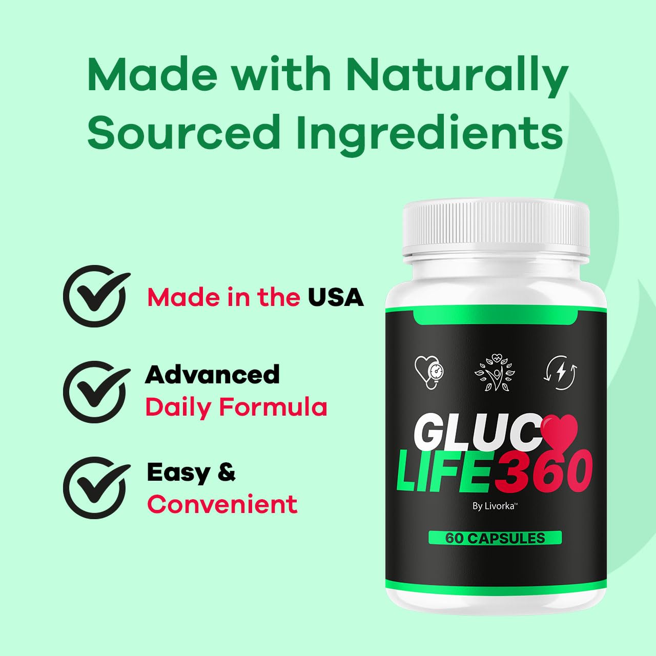LIVORKA GlucoLife 360 Capsules 300