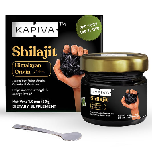 Kapiva 100% Pure Himalayan Shilajit Resin Softgel 1 Count
