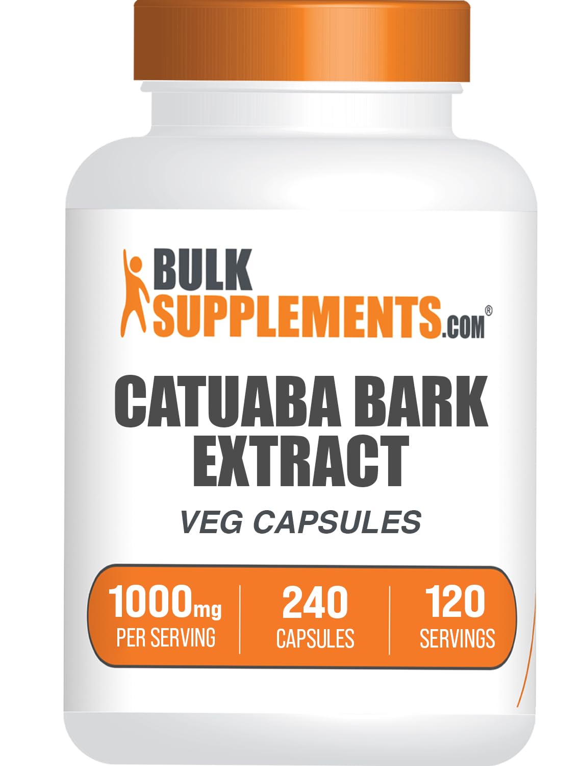 BulkSupplements Catuaba Bark Extract Capsules, 240 Count