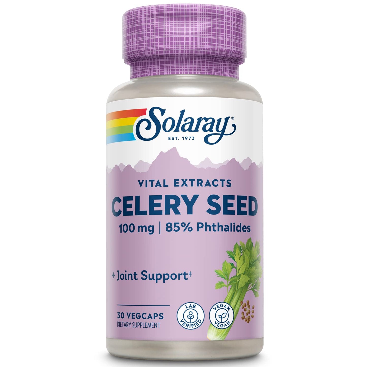 SOLARAY Celery Seed Extract Capsules 30 Count