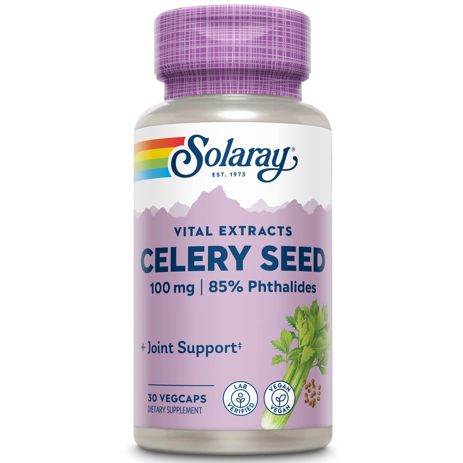 SOLARAY Celery Seed Extract Capsules 30 Count