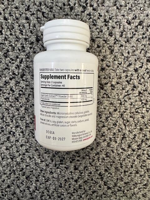 Kyolic Aged Garlic Extract Formula 107 80 Capsules