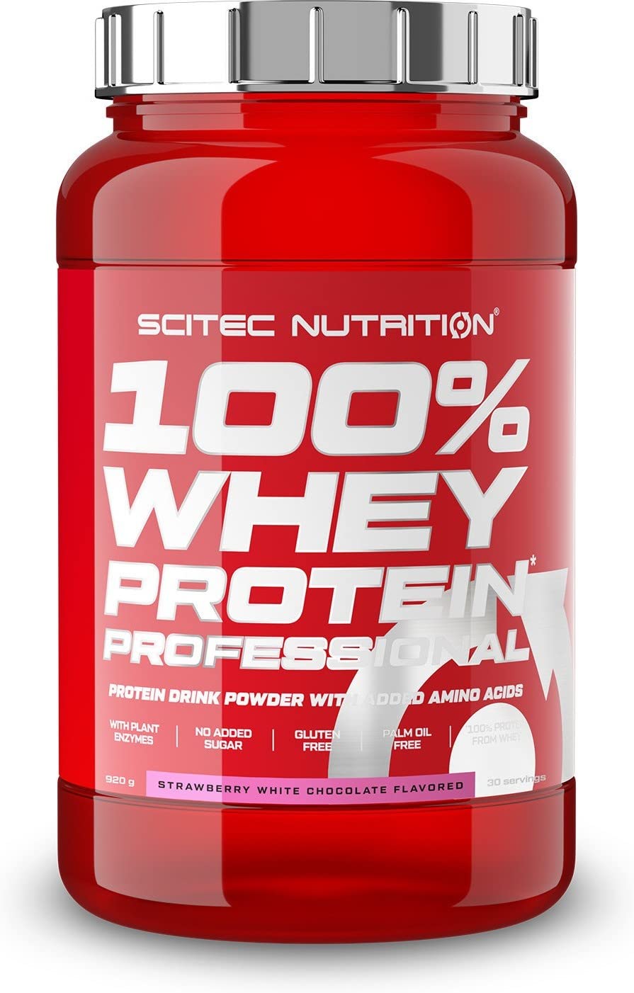 Scitec Nutrition 100% Whey Professional Protein Powder Strawberry White Chocolate 920 g
