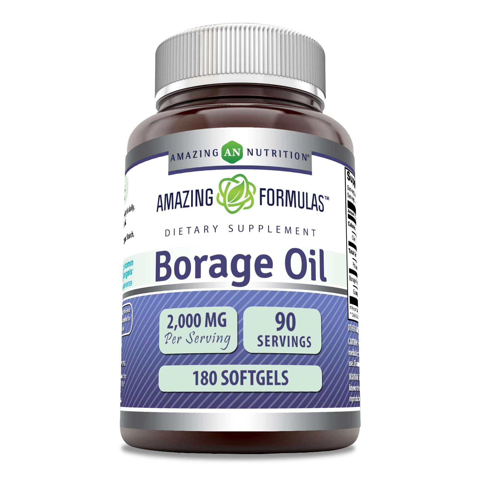 Amazing Nutrition Borage Oil Supplement Softgels 2 Count