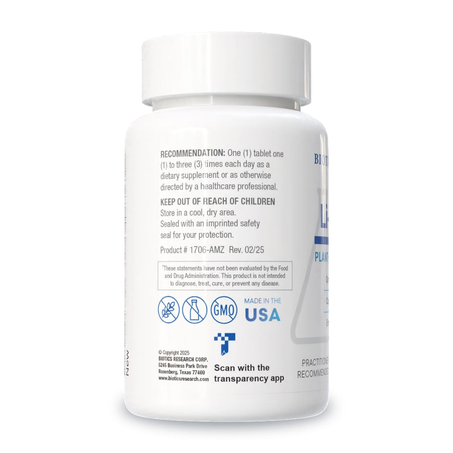 Biotics Research Li Zyme Tablet, 100 Tablets