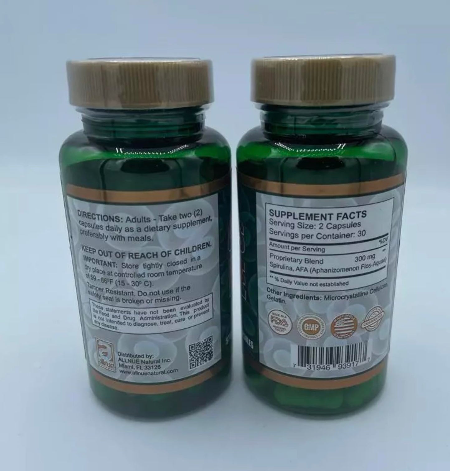 Generic Celulas Madres Stem Cell Enhancer, Spirulina AFA Naturall, 60 Capsules