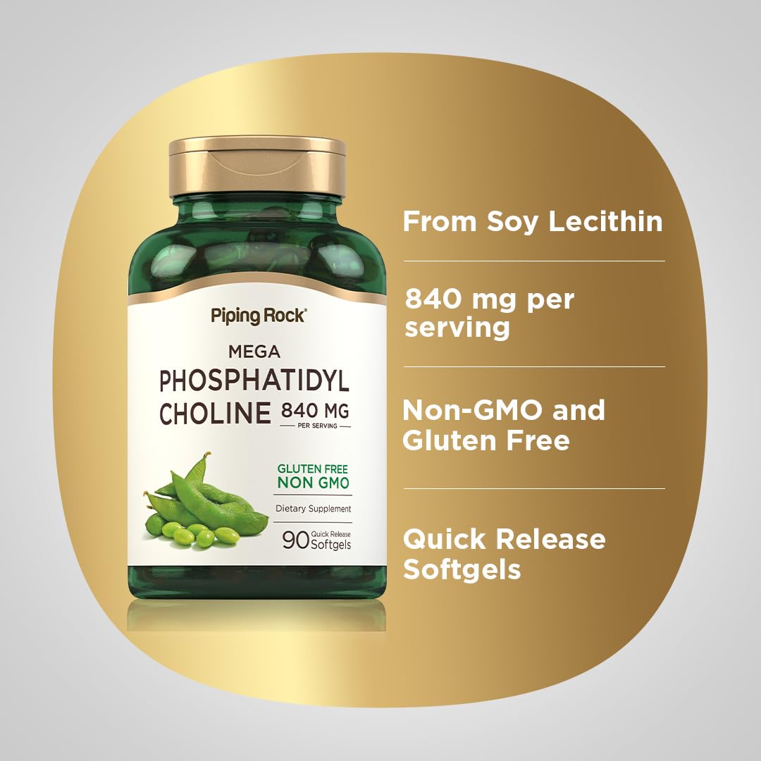 Piping Rock Phosphatidyl Choline Softgels 840mg, 90 Count