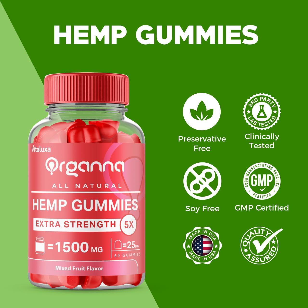 Vitaluxa Organna Gummies 180 Gummies