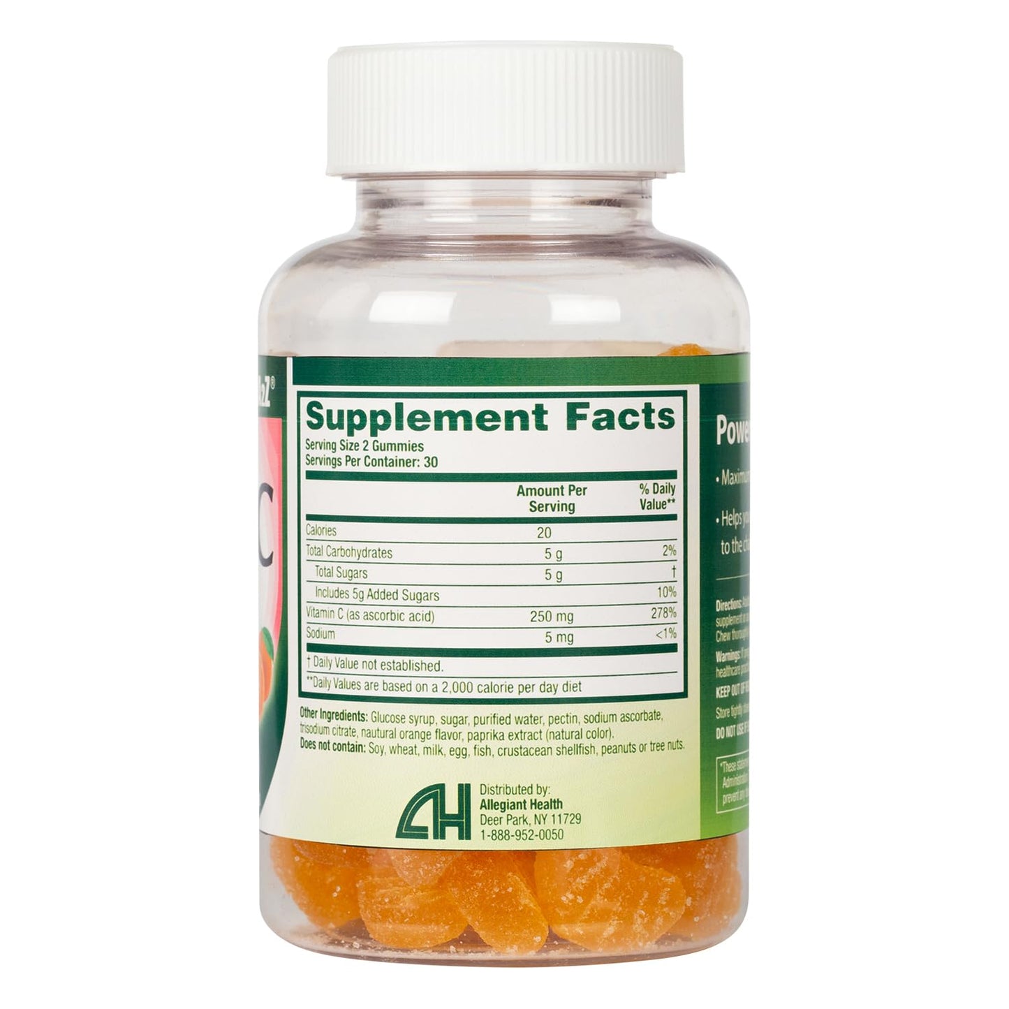 NutraA2Z Vitamin C Gummies, 60 Count