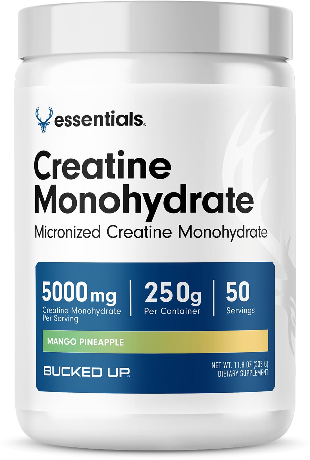 Bucked Up Mango Pineapple Creatine Monohydrate Powder 12.3