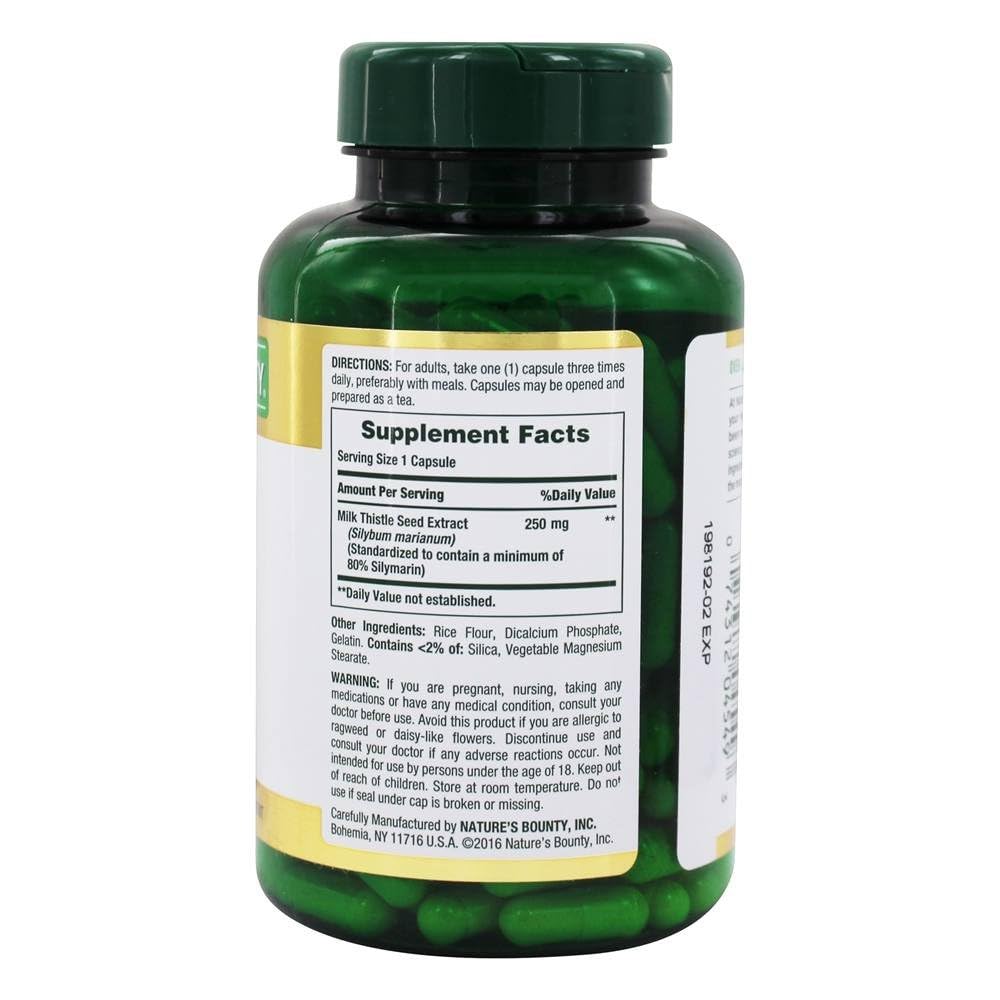 Nature's Bounty Milk Thistle Capsules 400 Count