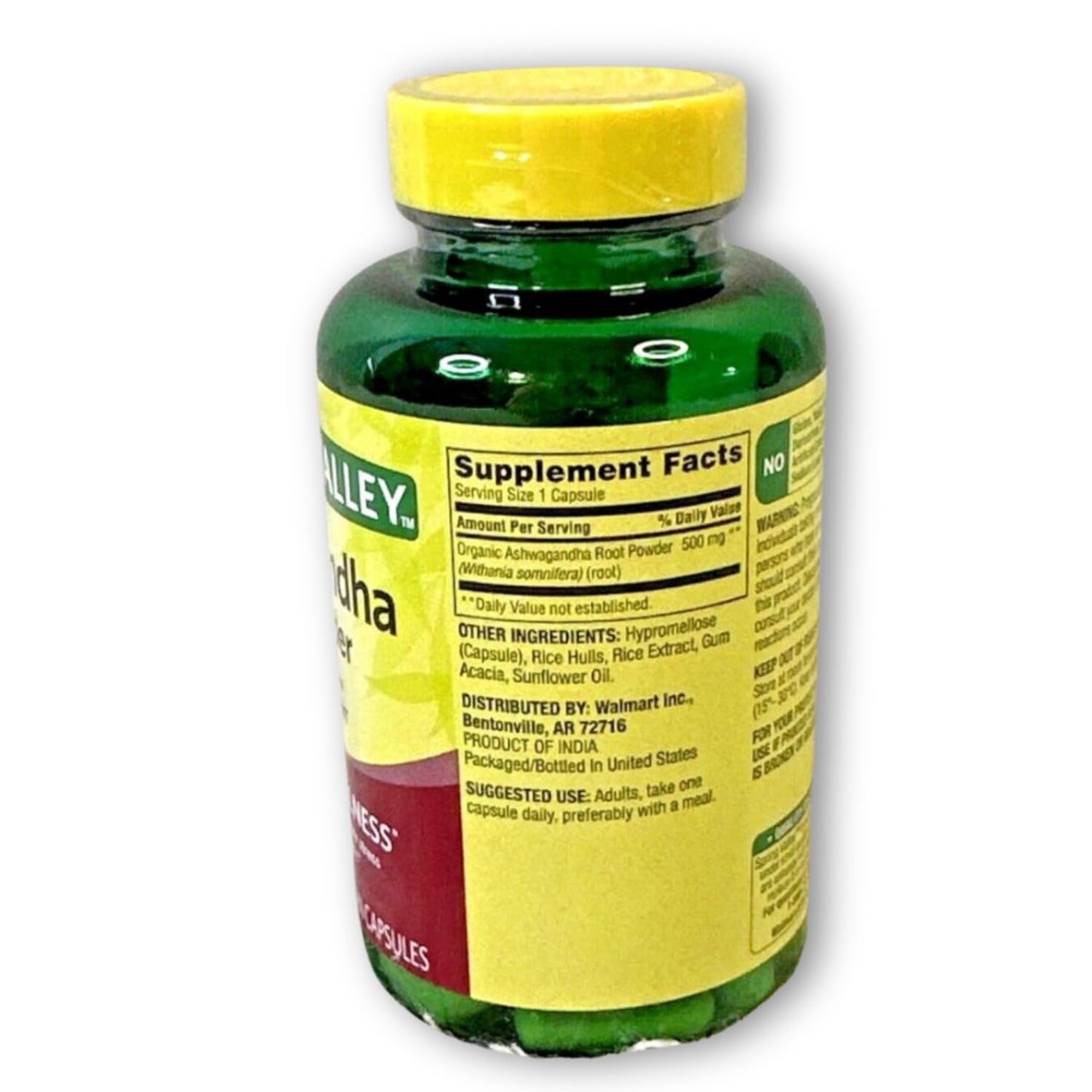 Fusion Shop Store Ashwagandha 500mg Root Powder 60 Capsules