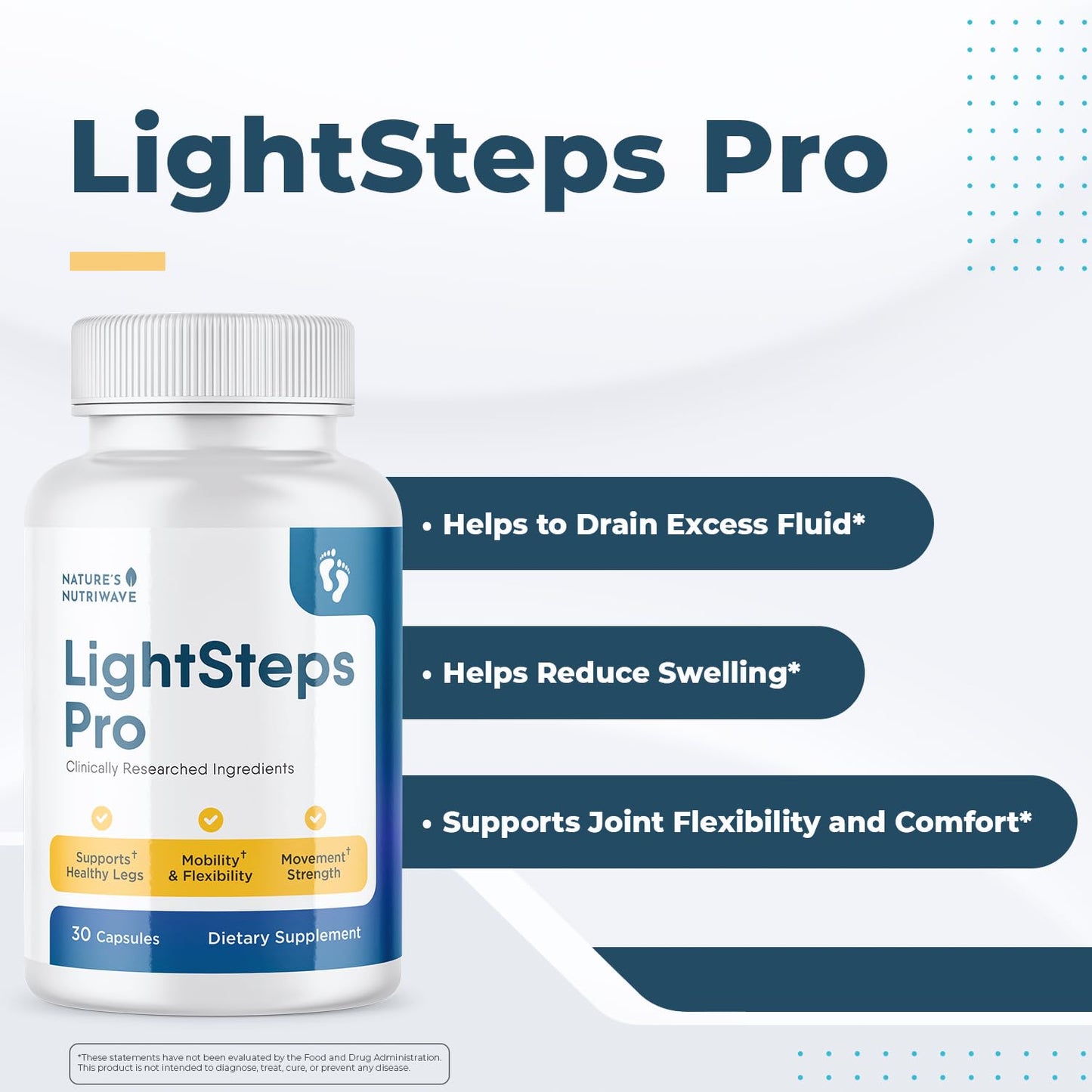 Nature’s NutriWave LightSteps Pro Daily Botanical Supplement with Pineapple, Beet Root & Hibiscus Clean, Stimulant-Free Formula Non-GMO Made in USA 30 Capsules