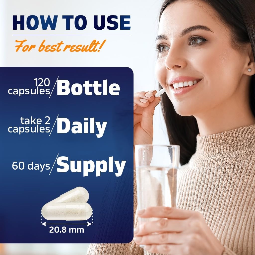Vitamatic Mastic Gum 1000mg per Serving Capsules, 120 Count