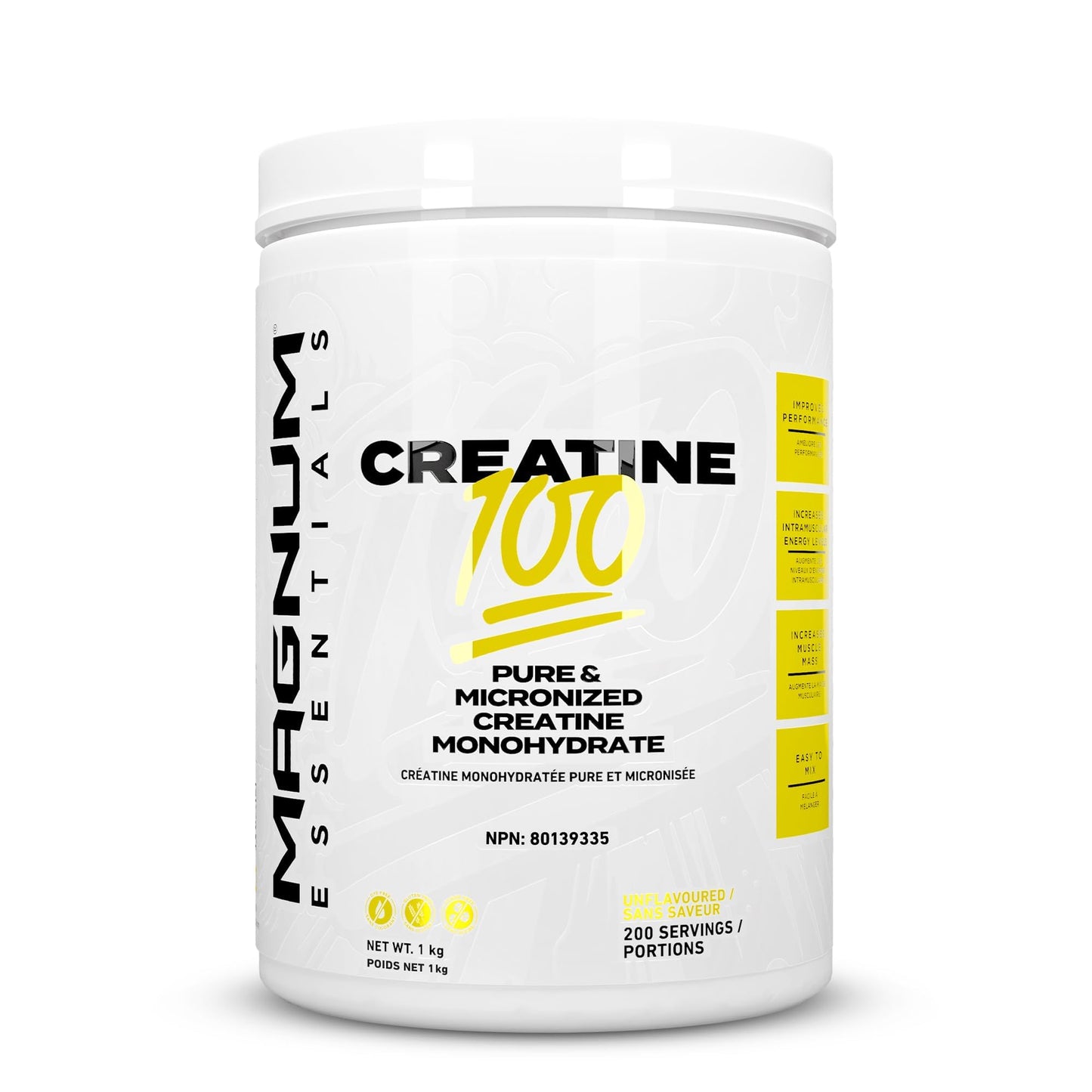 Magnum Creatine 100 Creatine Monohydrate Powder, 35.27 oz