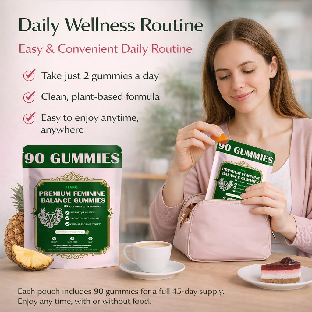 JianQ Premium Feminine Balance for Women - 90 Gummies