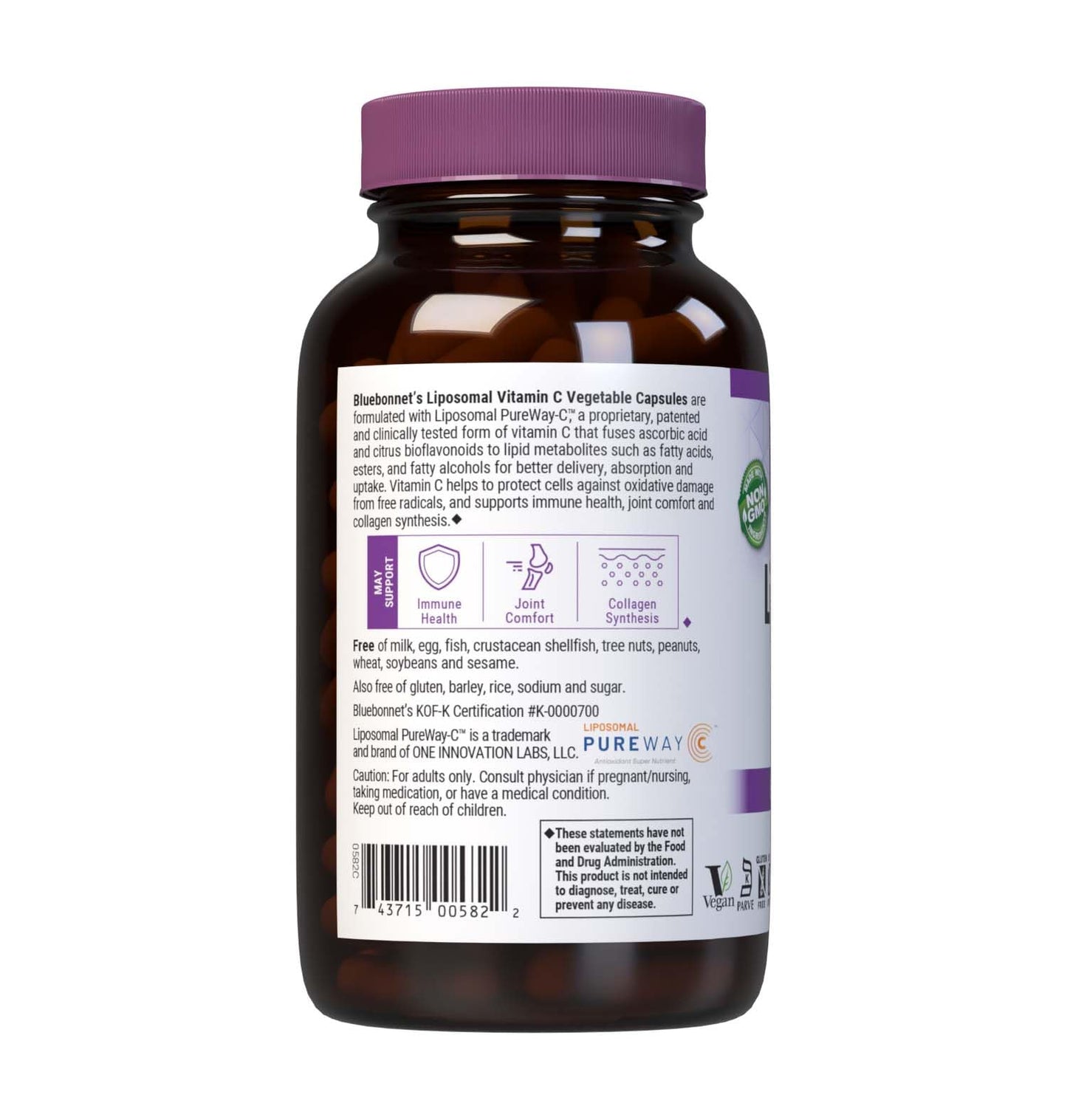 BlueBonnet Liposomal Vitamin C 1000 mg Capsule, 180 Capsules