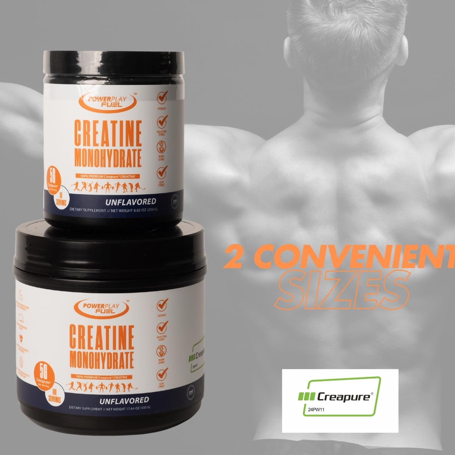 POWER PLAY FUEL Creatine Monohydrate Powder 100 Servings