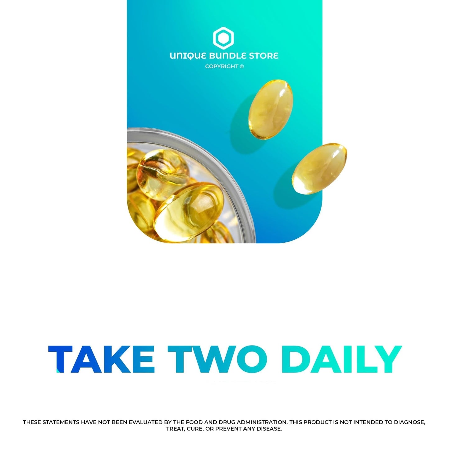 Unique Bundle Store Omega-3 Mini 1000mg Fish Oil Softgels, 240 Softgels