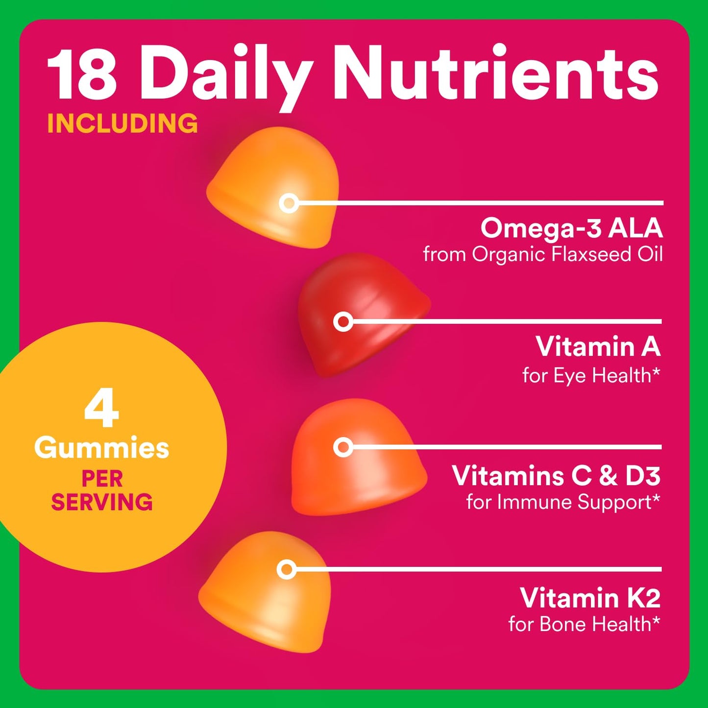 SmartyPants Organic Women's Multivitamin Gummies, 120 Count