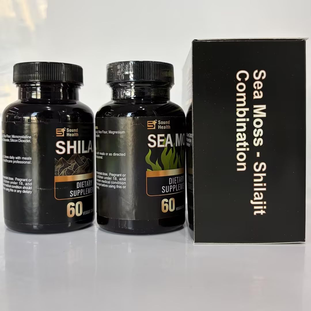 SoundHealth Irish Sea Moss & Shilajit Capsule 120 Count