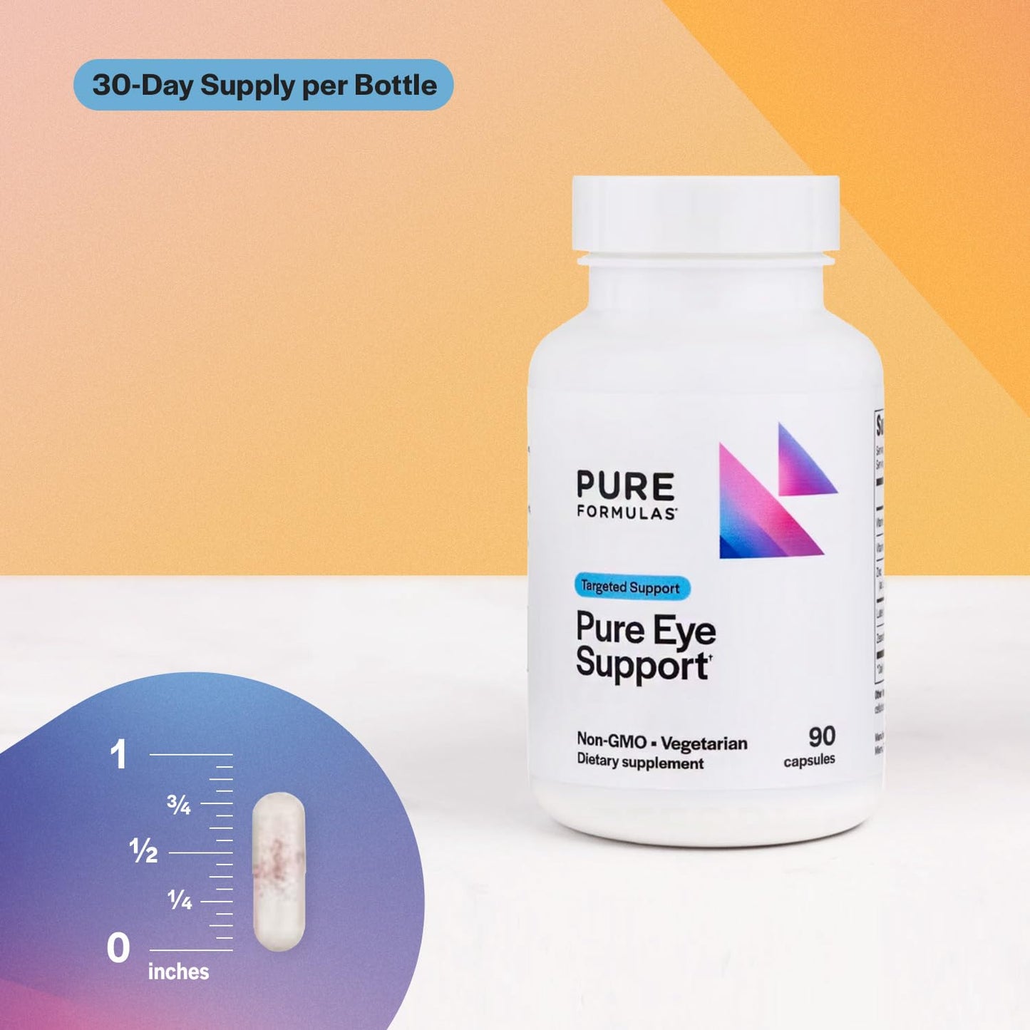 PureFormulas Pure Eye Support Lutein and Zeaxanthin Supplement 90 Capsules