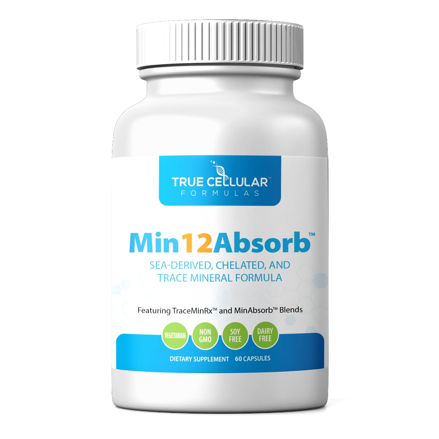True Cellular Formulas MIN12Absorb™ Essential & Trace Mineral Complex 60 Capsules