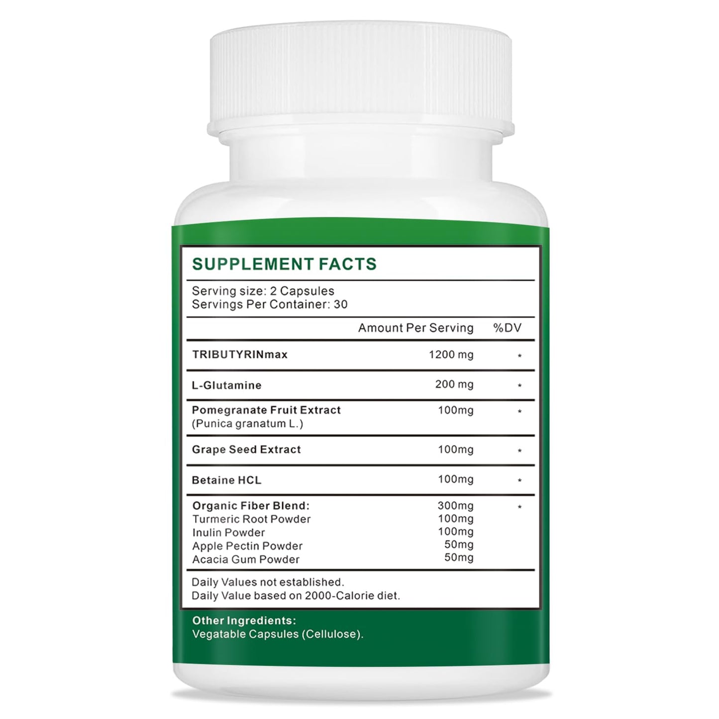 Uarcool TRIBUTYRINmax Supplement 1200mg Gut Health Capsule, 1 Count