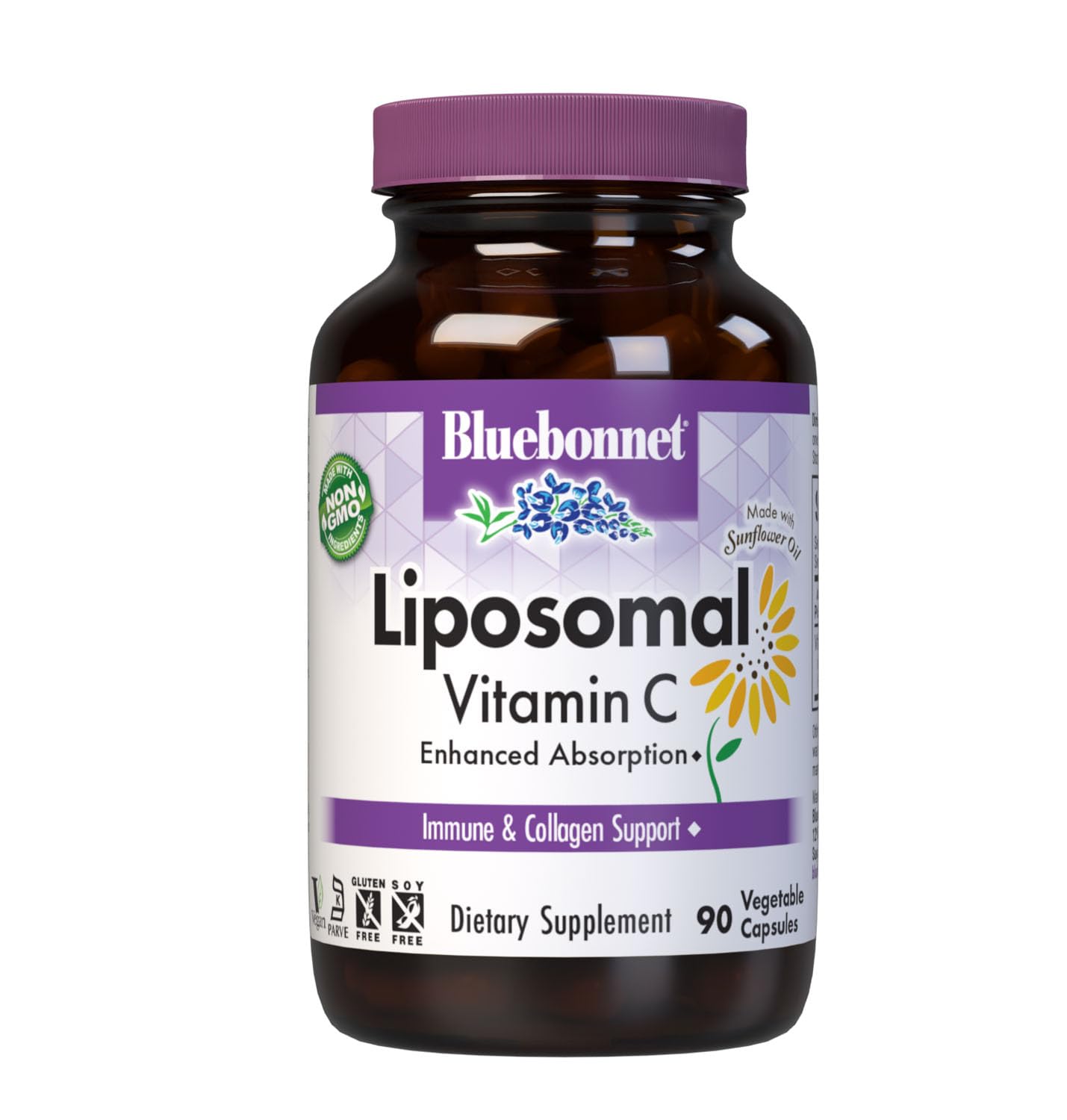 BlueBonnet Liposomal Vitamin C 1000 mg Capsules, 90 Capsules