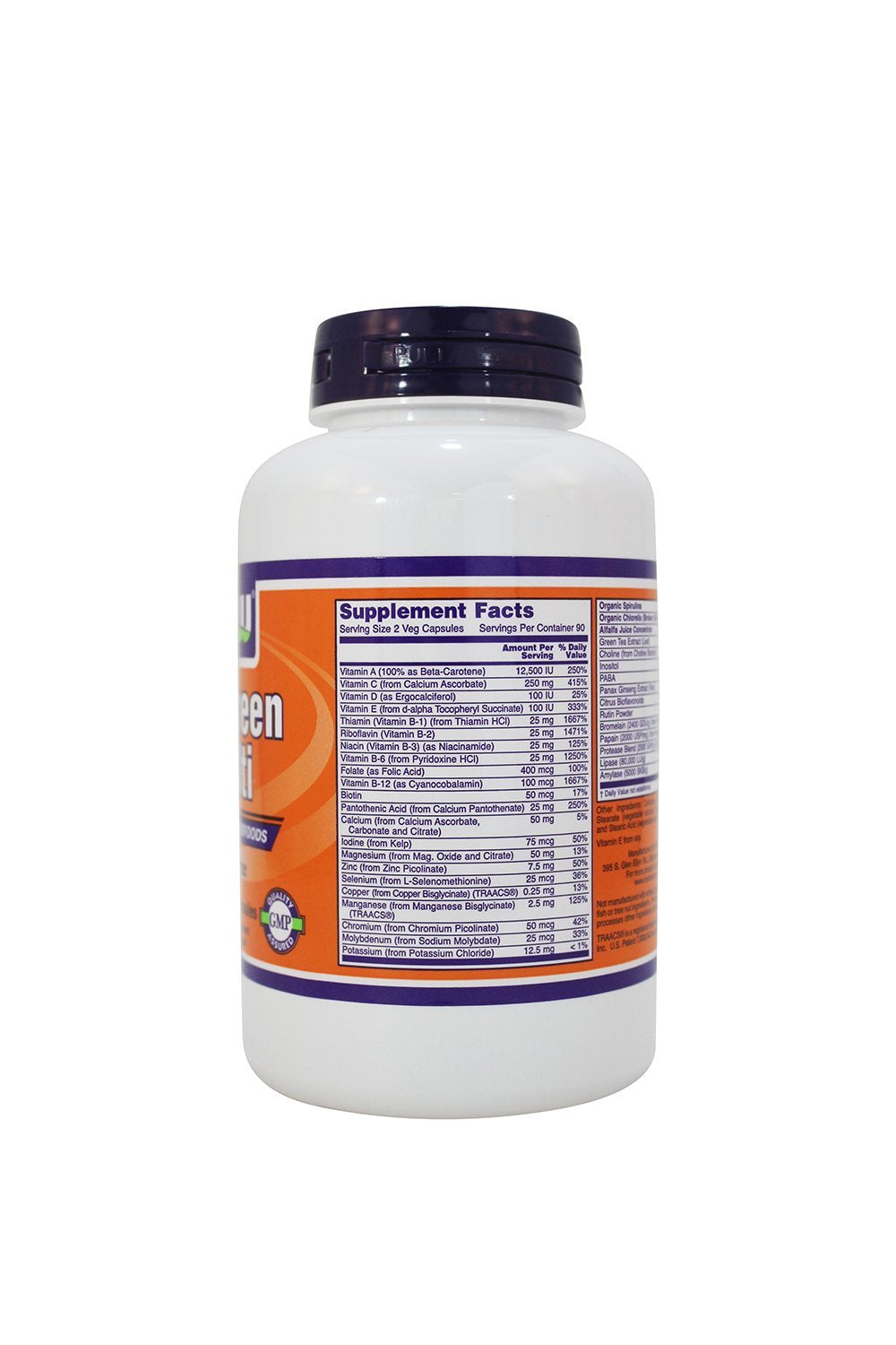 NOW Foods Multi Vitamin Iron Free Capsules 180
