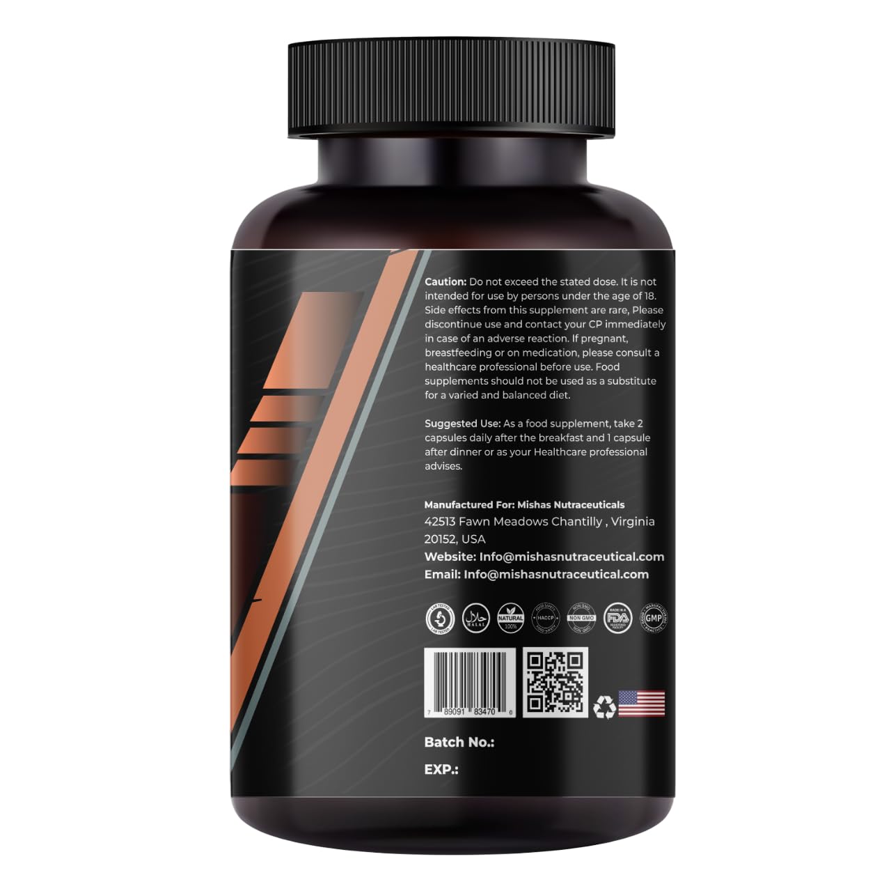 Mishas Shilajit Capsule, 60 Count