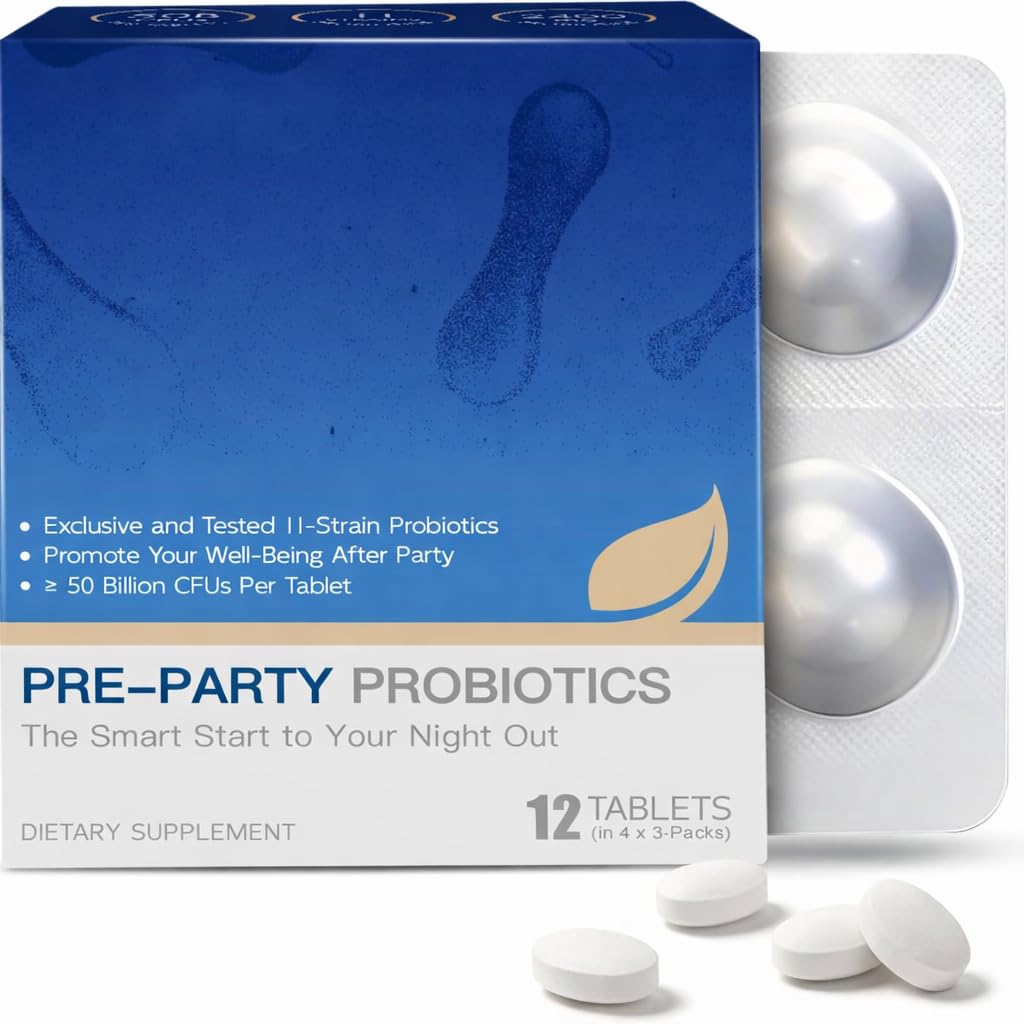 InviGuard Pre-Drinking Supplement – Pre Alcohol Probiotic Hangover Prevention, Feel Better After Drinking – Party Recovery & Prevention Pills for a Night Out & Better Mornings, 1 Tablet