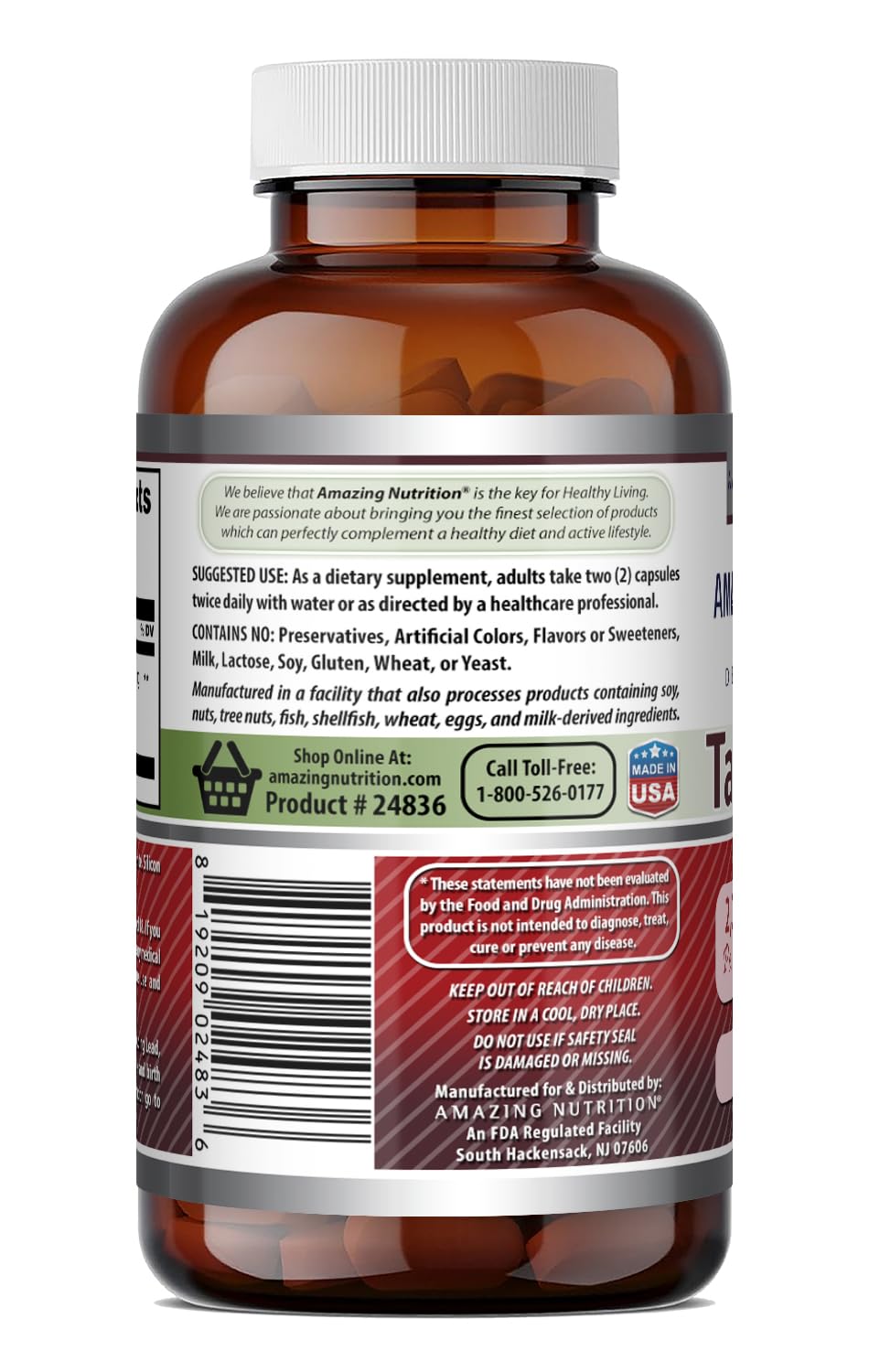 Amazing Nutrition Tart Cherry 10:1 Extract Capsule 120 Count