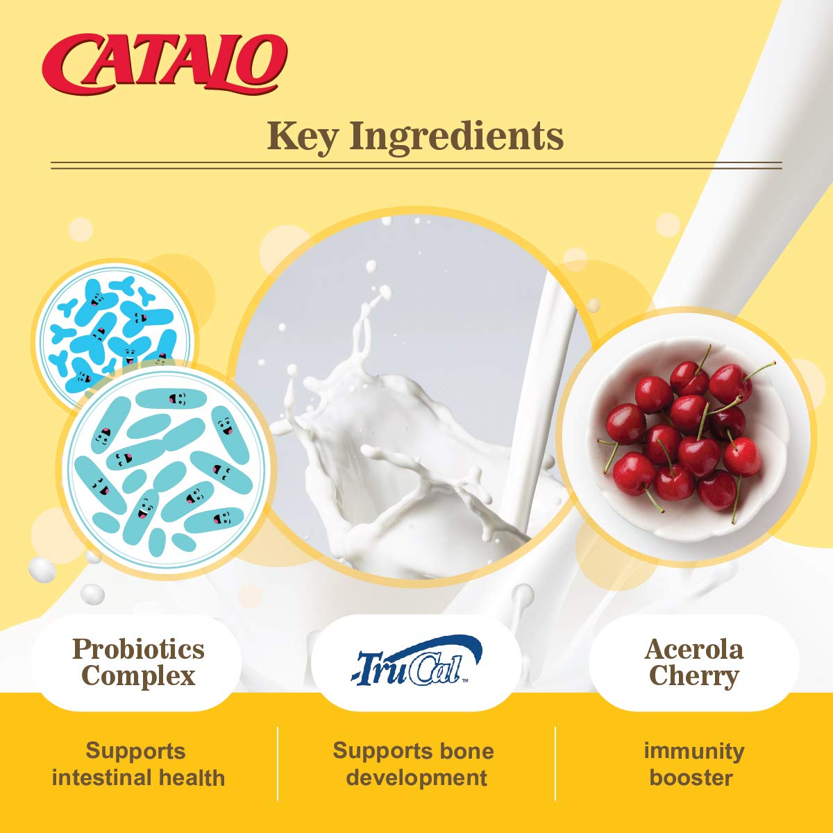 CATALO Toddler Formula Milk Calcium Chewable Tablets, 50 Count