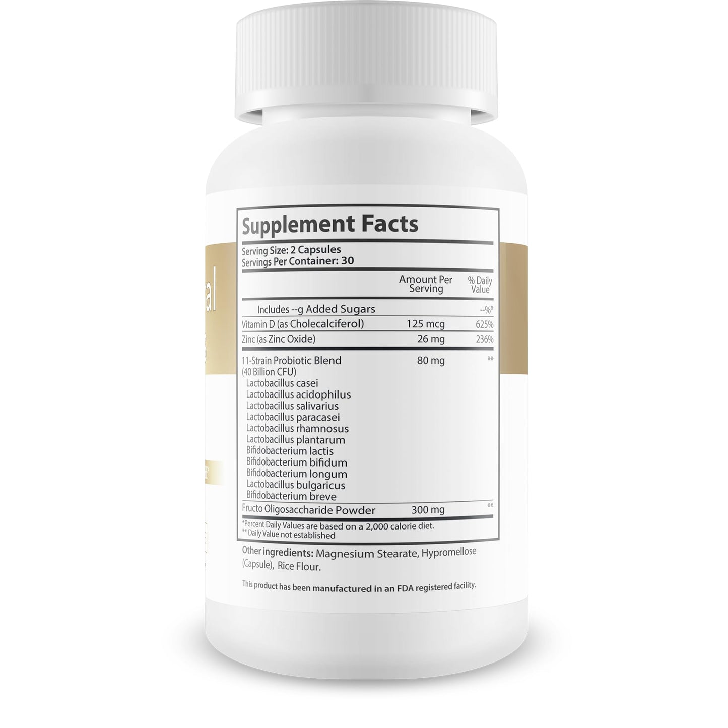 Happy Health Marketplace Gold Oral Biotics Pro Capsules, 60 Count