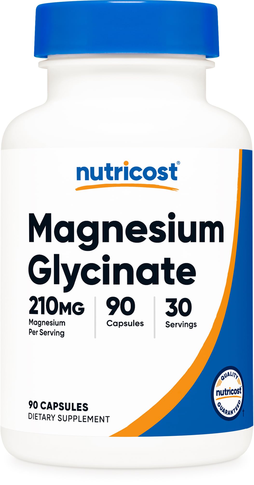 Nutricost Magnesium Glycinate Capsules, 90 Count