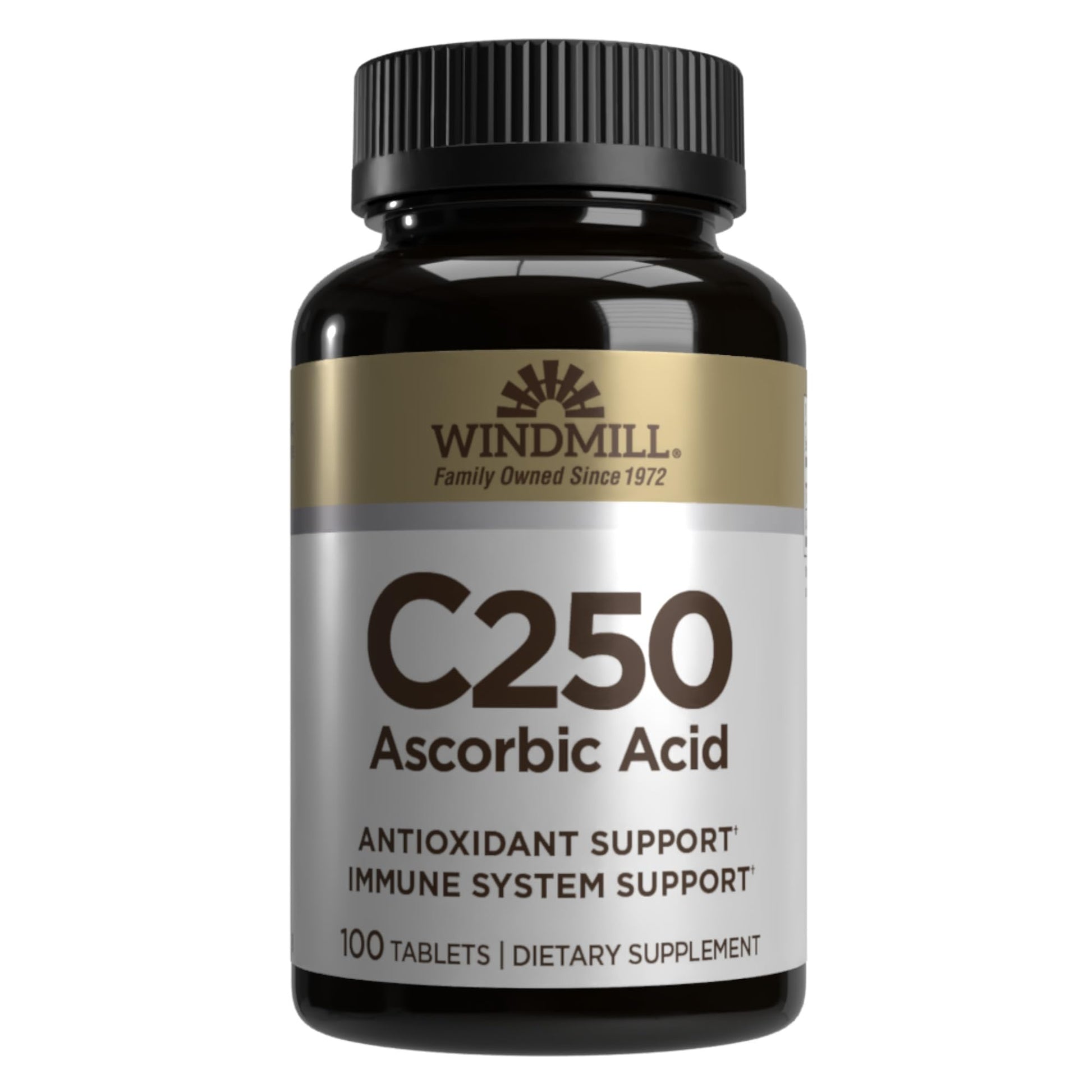 Windmill Vitamin C 250 mg Tablets, 100 Count