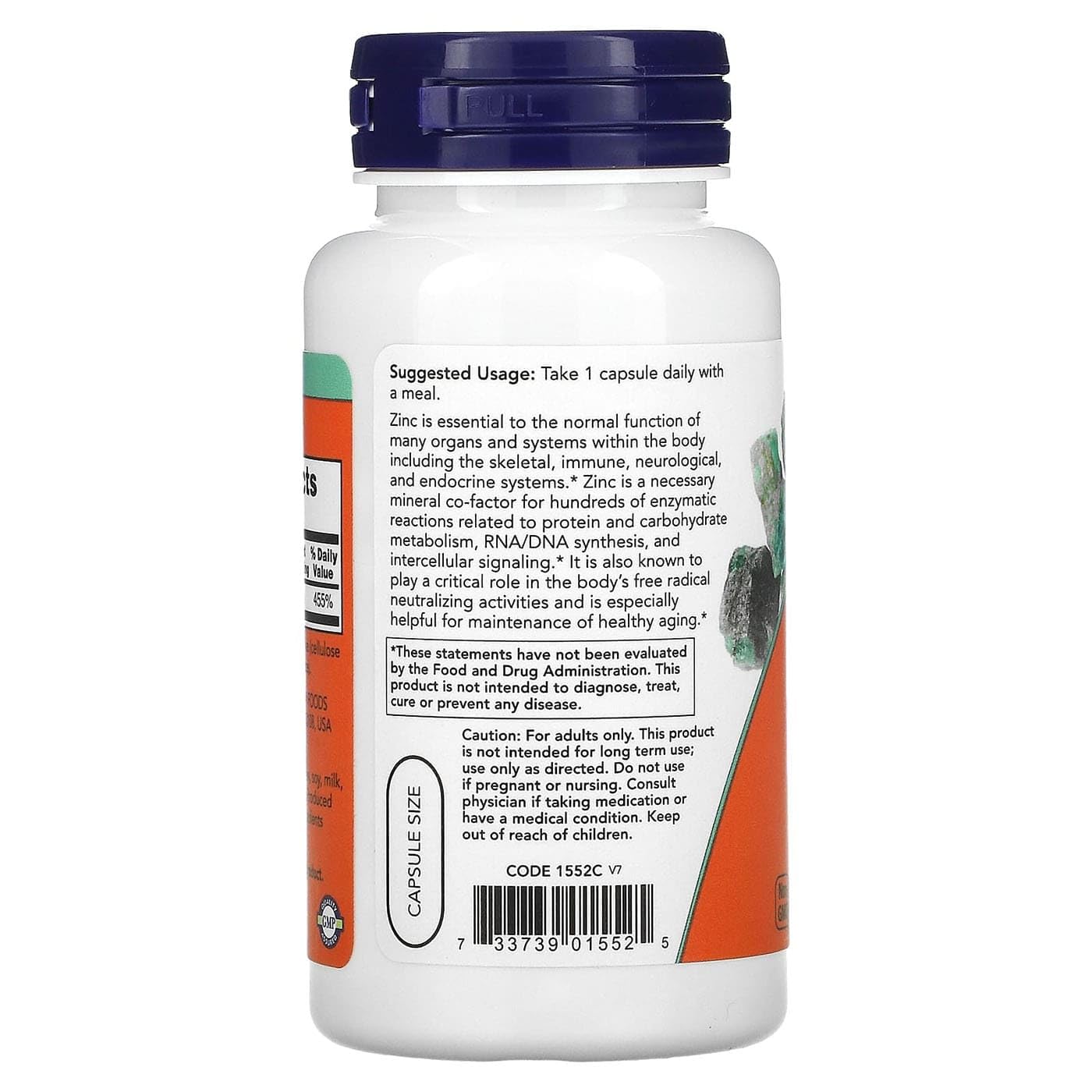NOW Foods Zinc Picolinate 50 mg Capsules 240 Count