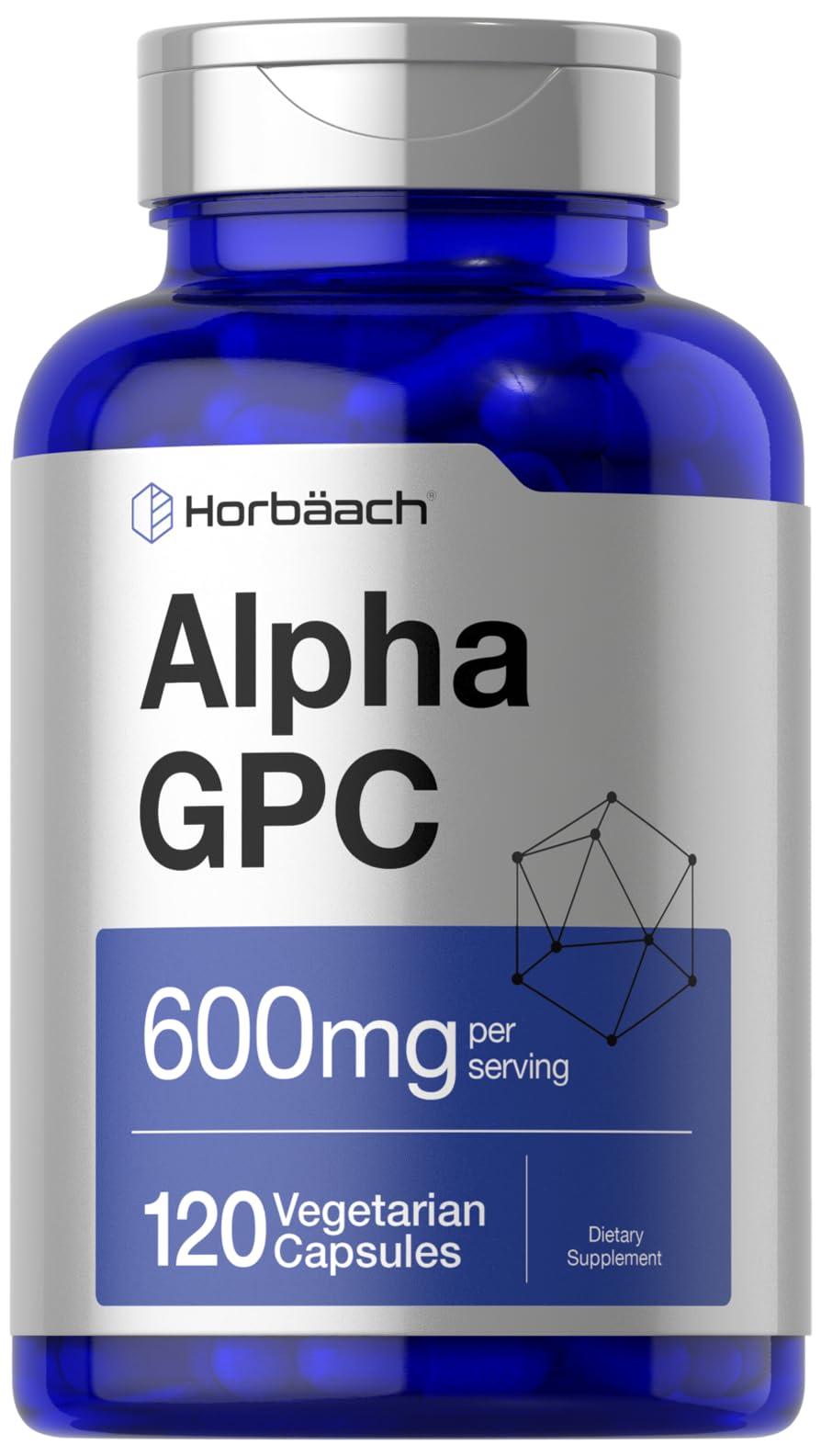 Horbäach Alpha GPC 600mg 120 Capsules
