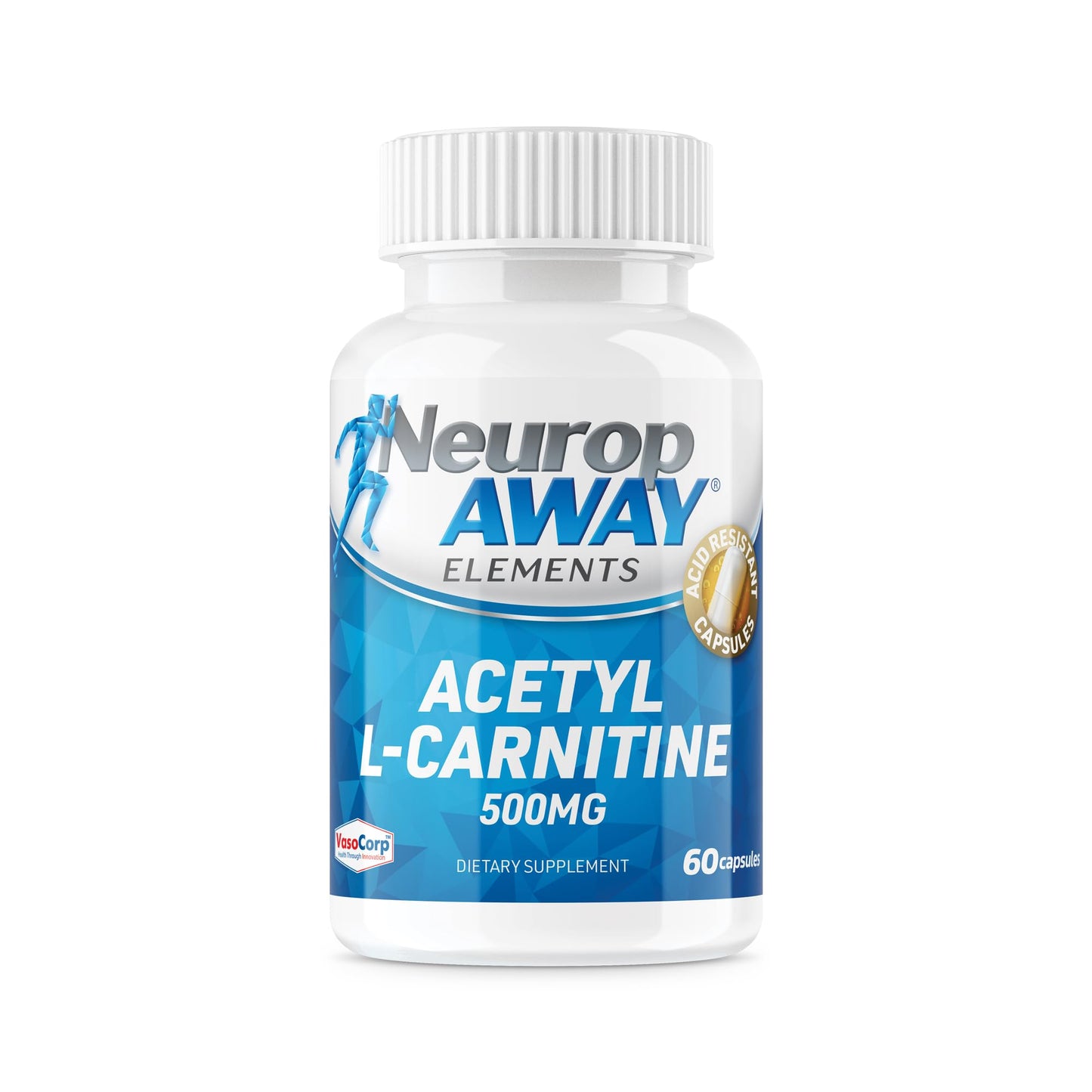 NeuropAWAY Acetyl L-Carnitine 500mg Capsule, 60 Count