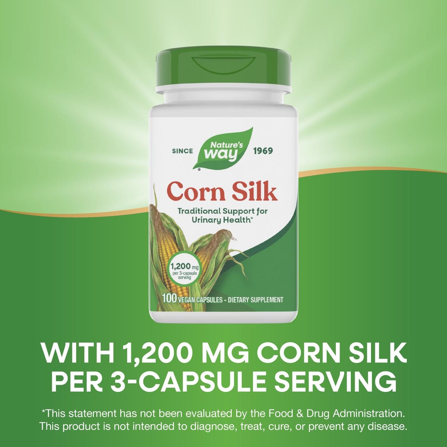 Nature's Way Corn Silk Capsule, 100 Count