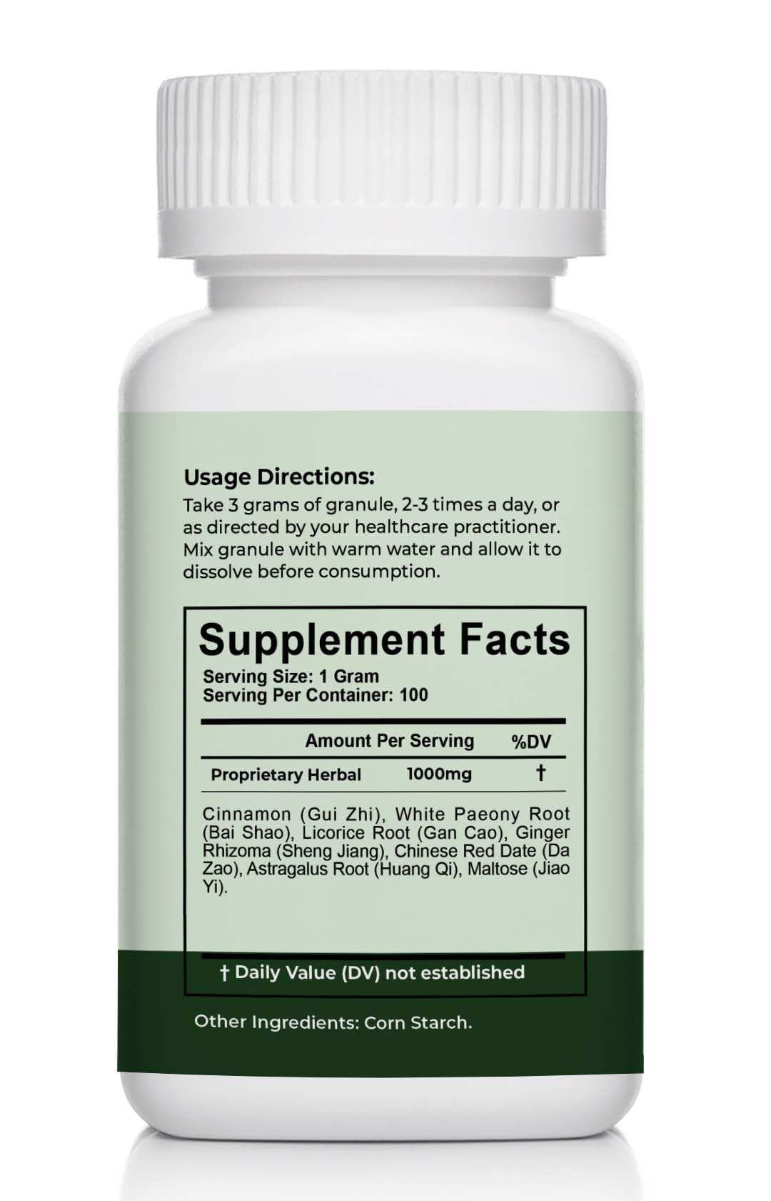 ZenithHerb Huang Qi Jian Zhong Tang Astragalus Center-Fortifying Herbal Granule Powder, 3.53 Ounce