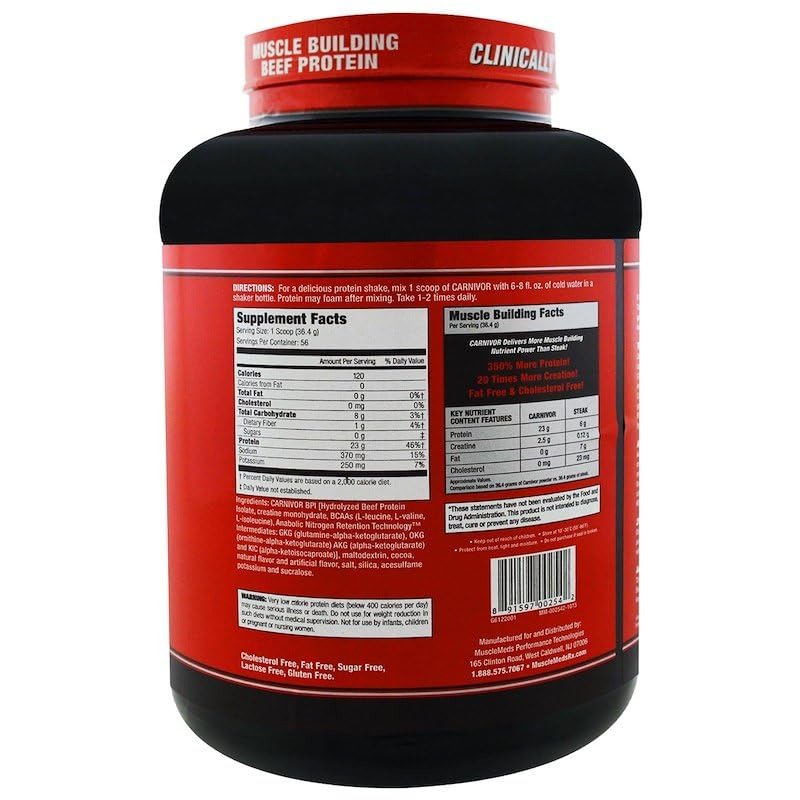 MuscleMeds Carnivor Chocolate Protein Powder 64 Servings