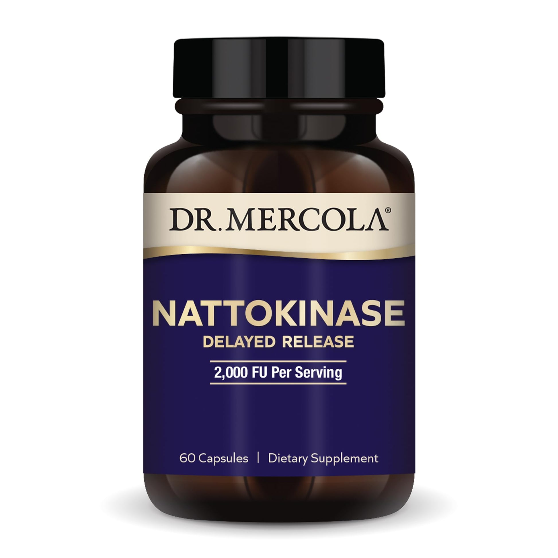 Dr. Mercola Nattokinase Delayed Release, 2,000 FU, 60 Capsules