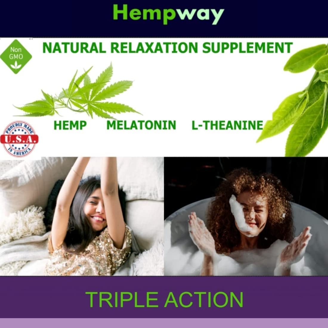 HEMPWAY Sleep Gummy 120 Gummies
