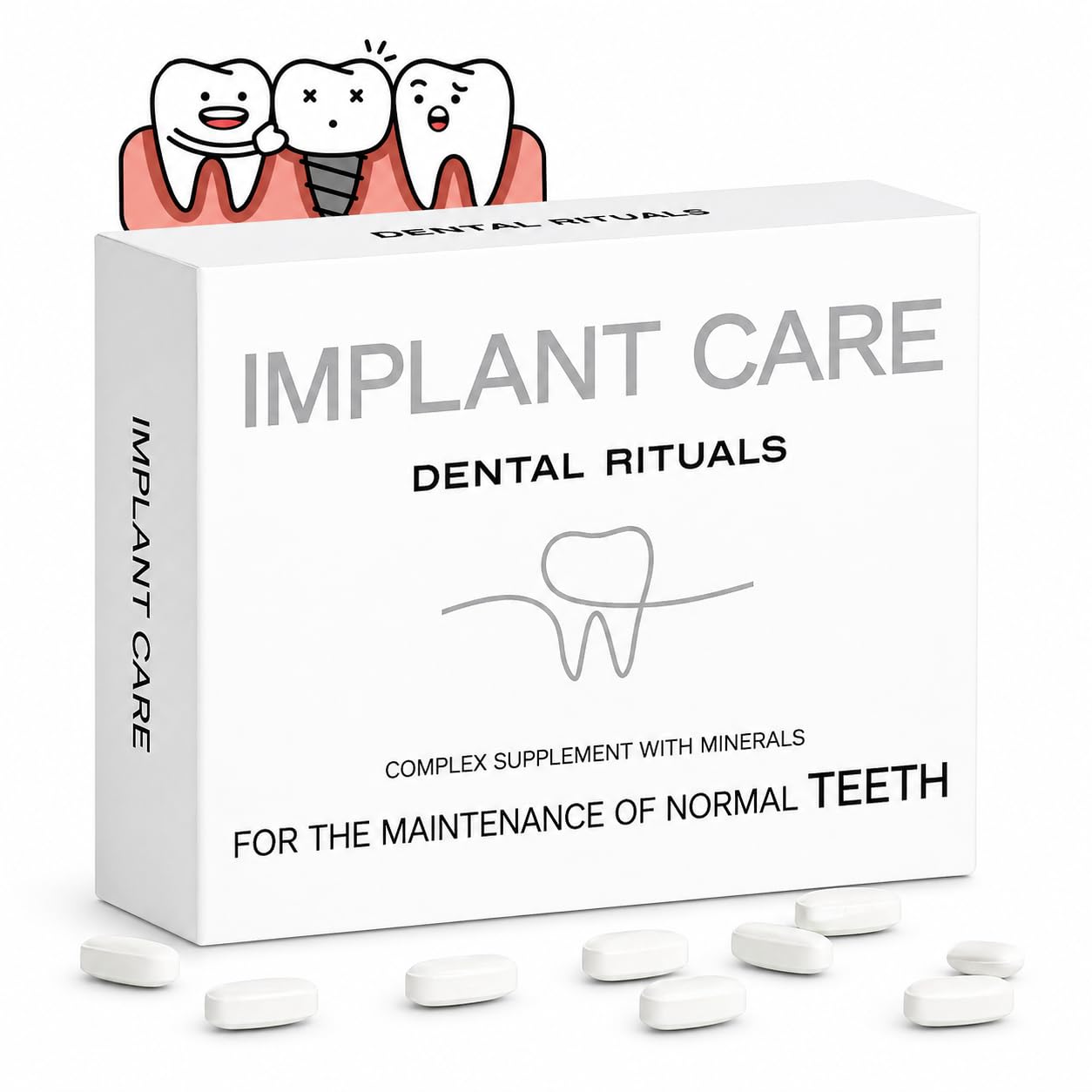 Dental Rituals Implant Care – Bone Regeneration Supplement for Dental Implants, 30 Tablets