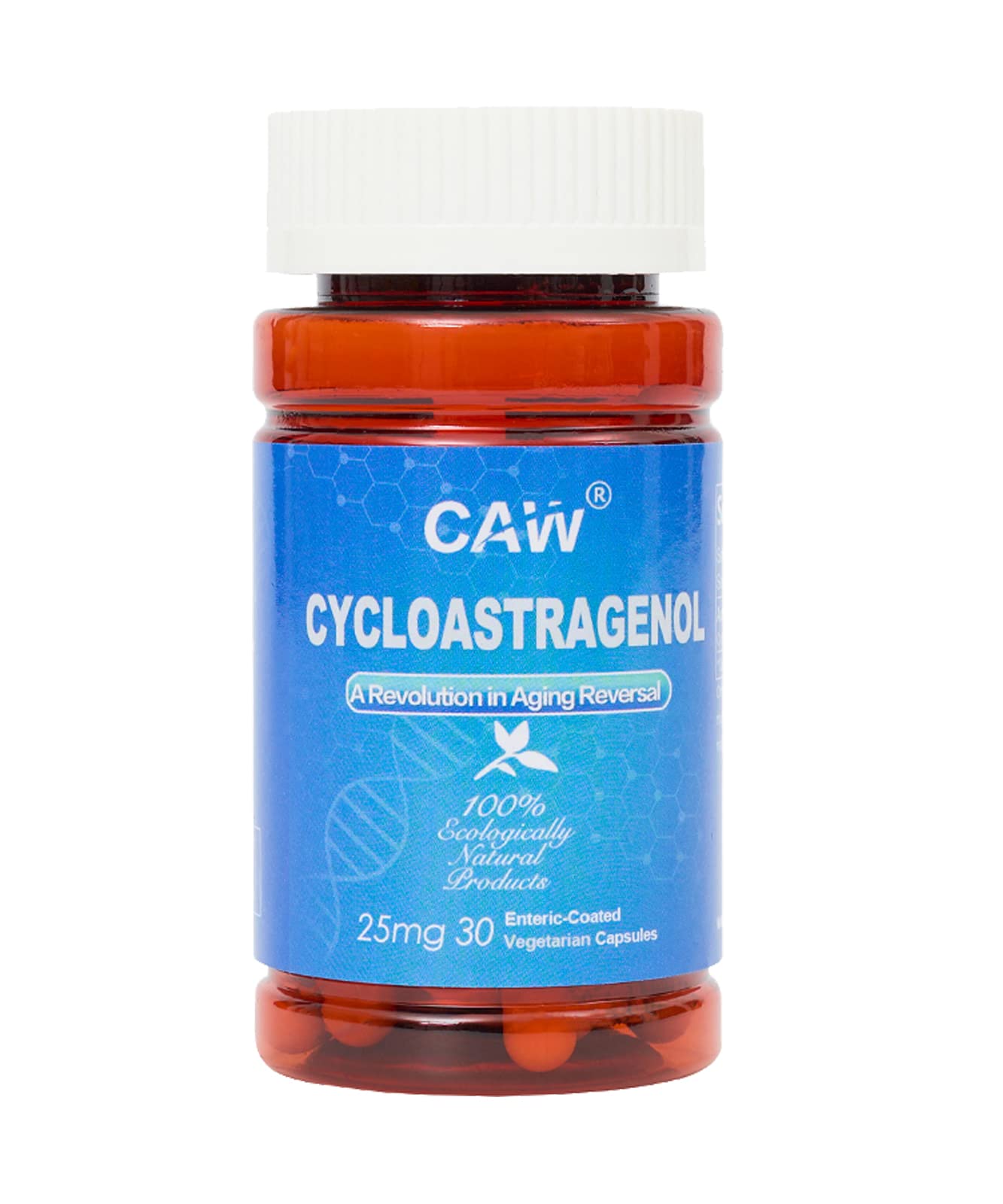 CAW Hypersorption Cycloastragenol 25Mg Enteric-Coated Capsules, 30 Count